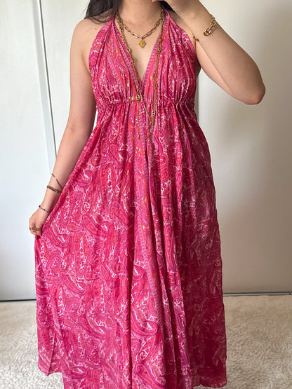 Robe bohème - Rose fuschia