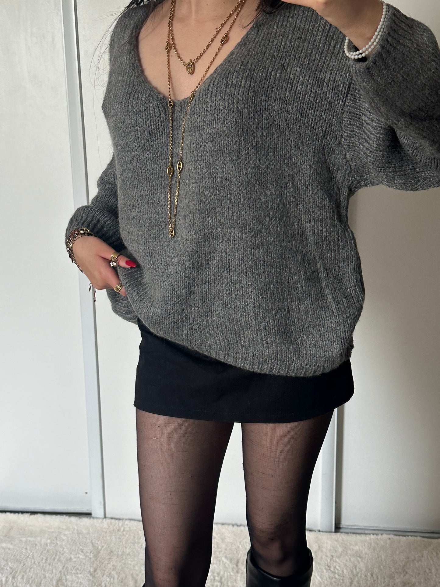 Pull Scarlet - Gris