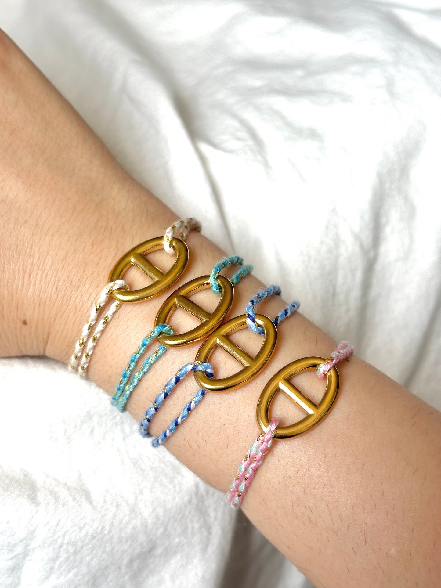 Bracelet cordon - dorée