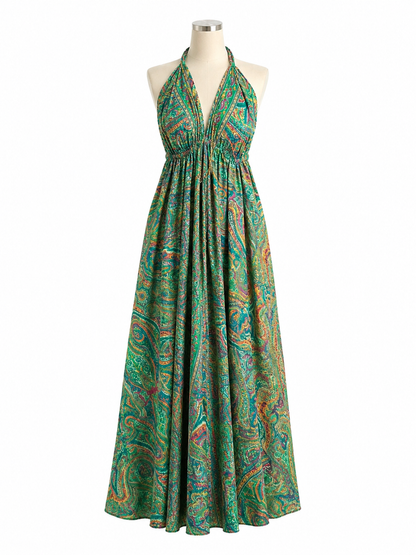 Robe bohème - vert