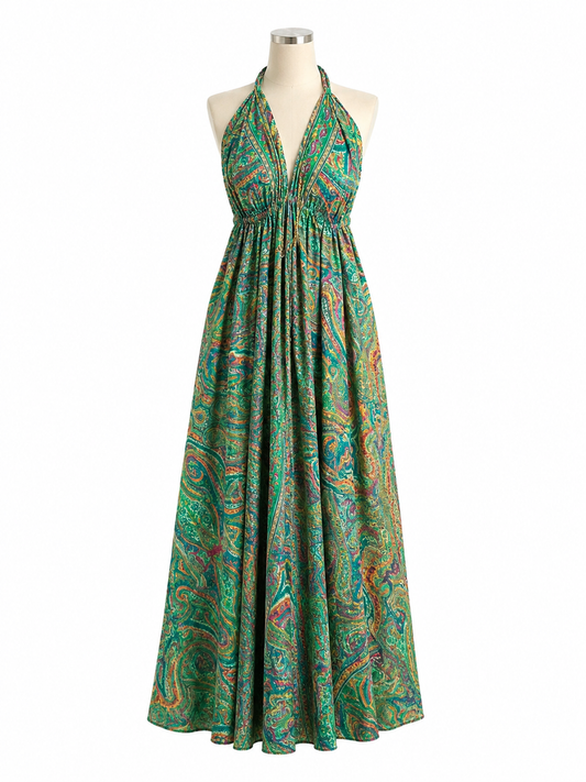 Robe bohème - vert