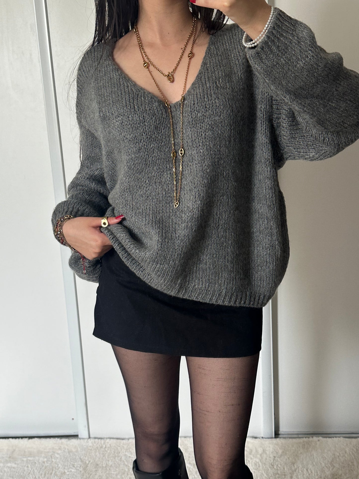 Pull Scarlet - Gris