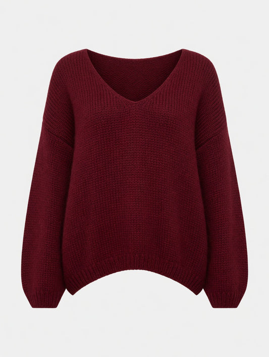 Pull Scarlet - Rouge bordeaux