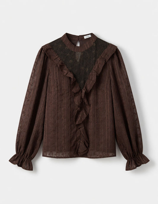 Chemise marron