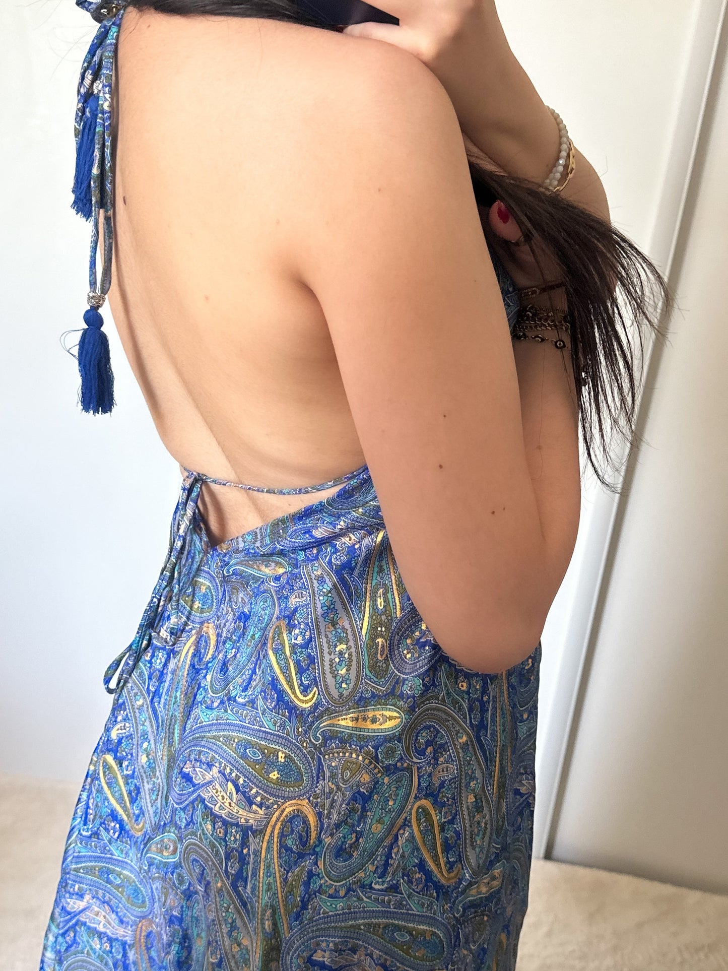 Robe bohème - Bleu marine