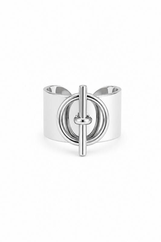 Bague OT argenté
