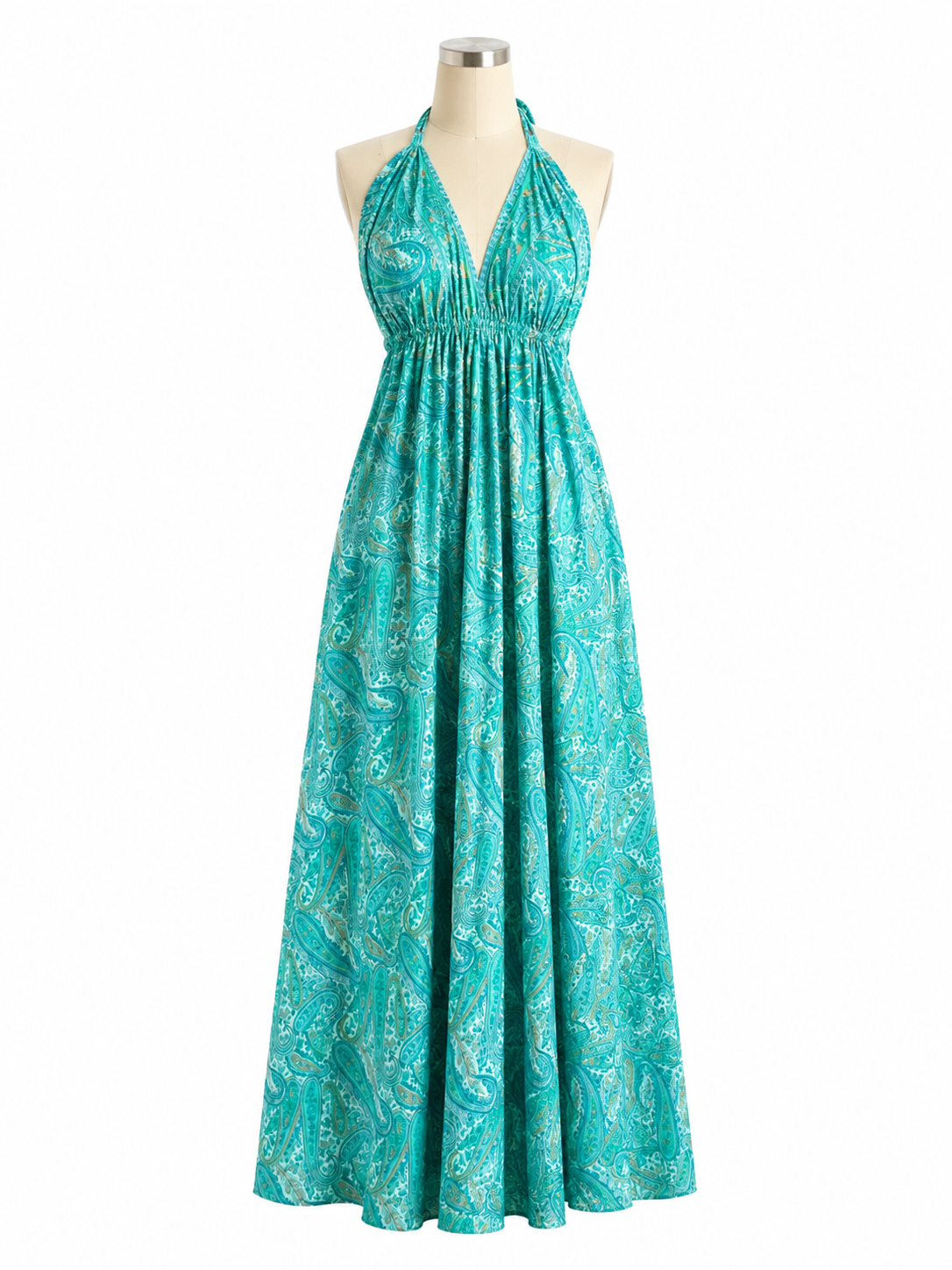 Robe bohème - vert turquoise