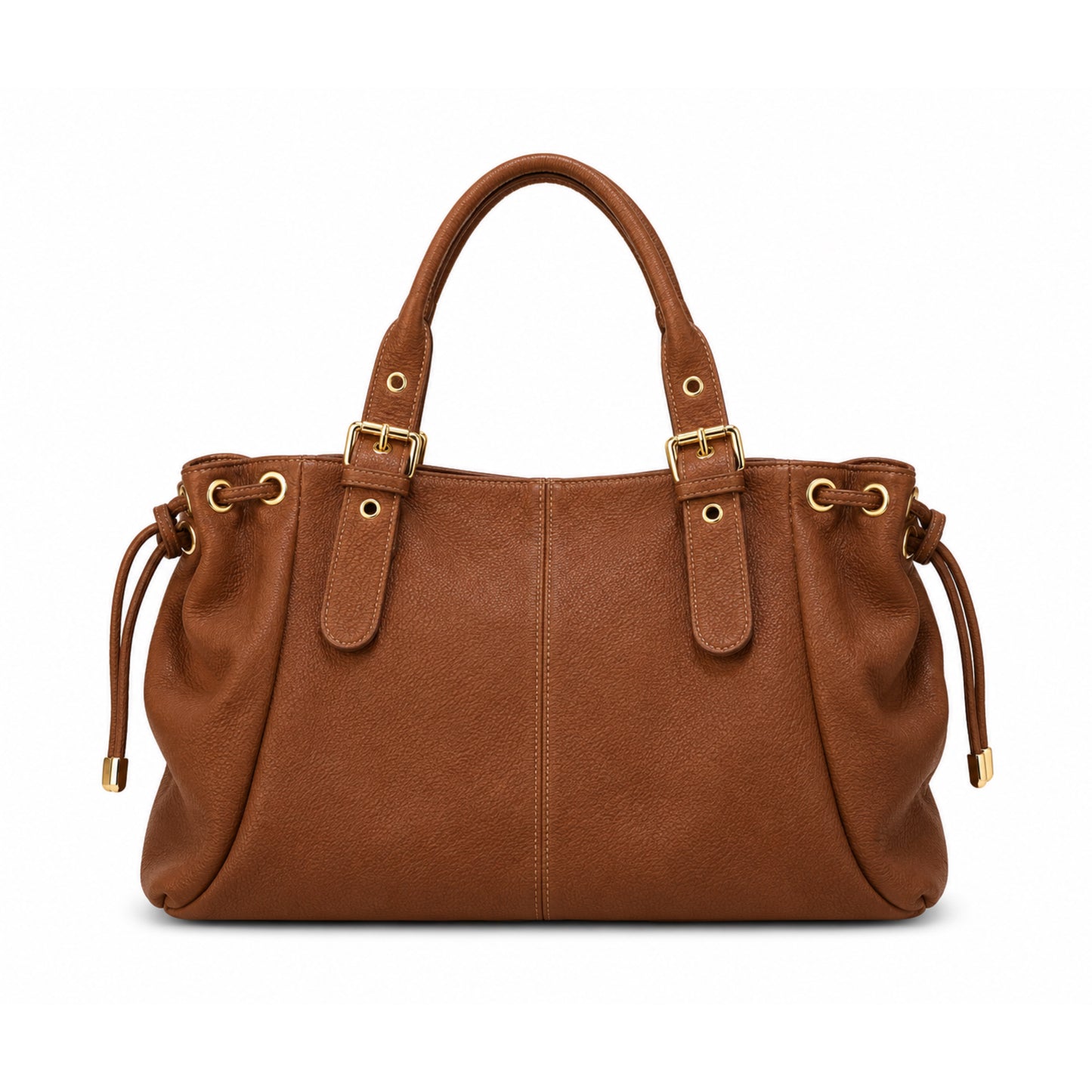 Sac Stockholm L - Camel cuir grainé