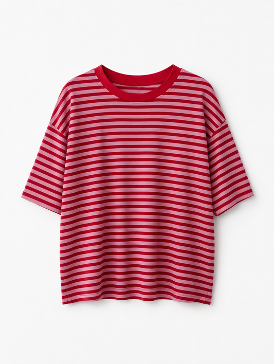 T-shirt Lily Rouge/Rose